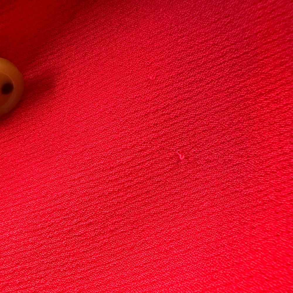 J Crew Wool Lady Day Coat Red Size 2 Button Up Lined With Pockets - Picture 6 of 16